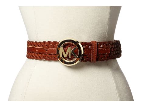 michael kors black braided belt|Michael Kors belt size.